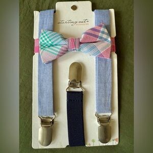 Starting Out Accessories Bow Tie & Suspenders Set – One Size